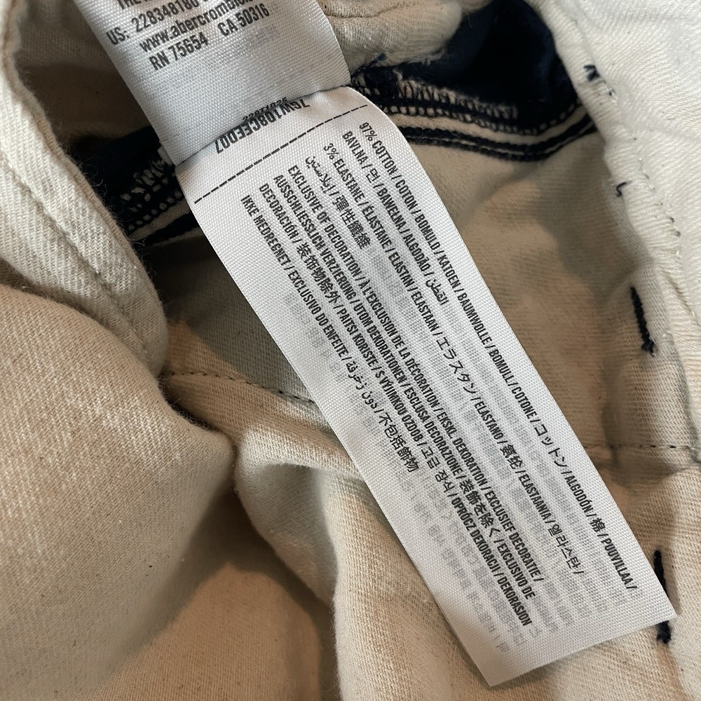 Abercrombie Kids School Classic 9" Shorts Casual Summer Chino Preppy Boys 13/14 - Picture 6 of 8